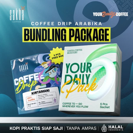 Sakha Coffee Drip Bag Arabica Kopi Instan Siap Seduh Murni Arabika Sakha Coffee Shop