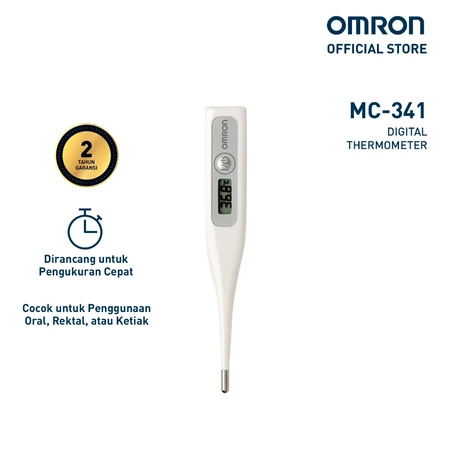 Omron Thermometer Badan Digital MC-341 Ukur Suhu Badan Cepat Akurat Omron Shop