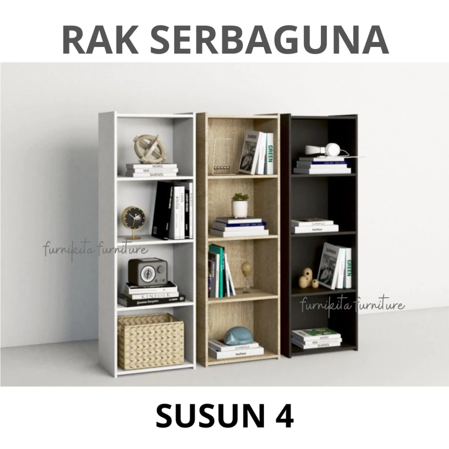 RAK SERBAGUNA KAYU MINIMALIS / LEMARI SERBAGUNA / RAK HELM / RAK JILBAB / RAK BUKU