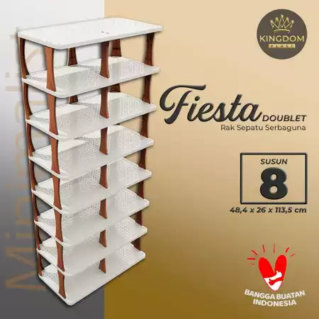 RAK SEPATU SILANG 8 SUSUN RAK SENDAL RAK SERBAGUNA RAK SEPATU PLASTIK