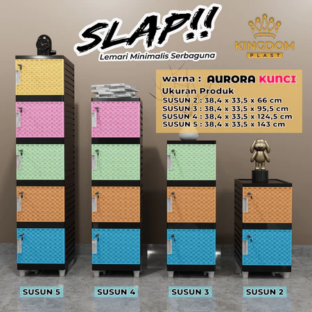LEMARI PLASTIK KINGDOM SLAP AURORA L