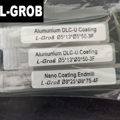 Endmill DLC Coated diameter 5mm untuk machining aluminium