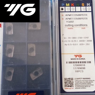 Insert Milling APMT113508PDTR YG602 Merk YG-1