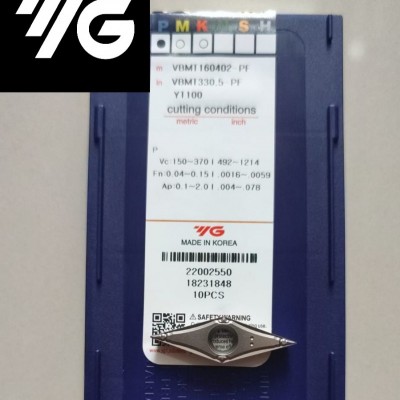 Jual Insert Bubut Cermet VBMT160402-PF YT100 Merk YG-1 Korea