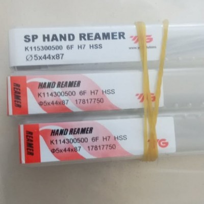 Hand Reamer Spiral HSS diameter 5mm Merk YG-1 Korea