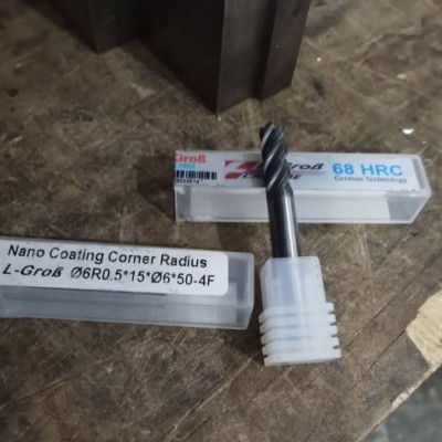 Corner Radius Endmill 6 R0.5 HRC68 Merk L-Grob