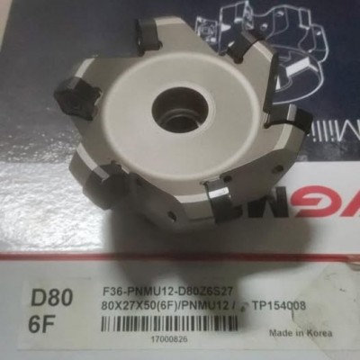 Jual Face milling cutter diameter 80mm ( PNMU12 ) Merk YG-1 Korea