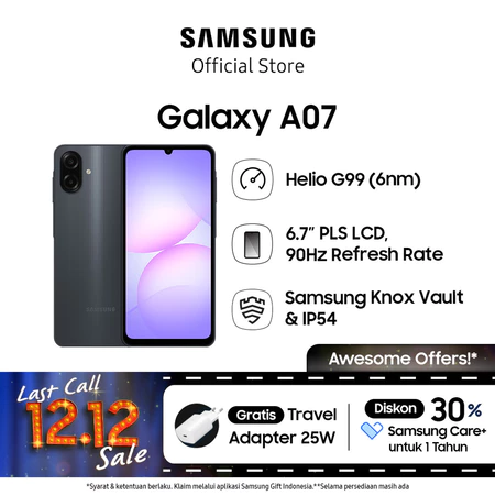 Samsung Galaxy A07 6/128GB - Black Samsung Official Store
