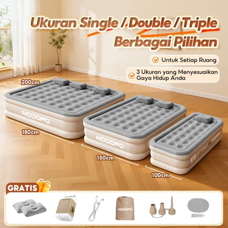 MODOFO Outdoor Biru Matras Kasur Pom