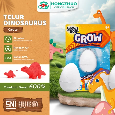 Hongzhuo SNI Telur Dinosaurus Mainan Anak Dinosaurus Bertelur