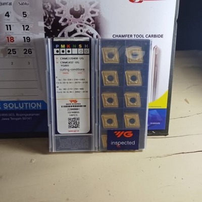 Jual Insert Bubut CNMG120408-UG YG801 Merk YG-1 Korea
