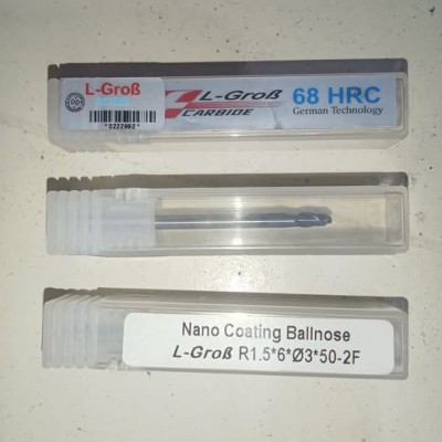 Ballnose For Hardened Steel 3mm Merk L-grob