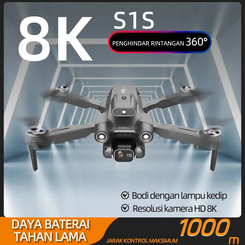 S1S Drone kamera jarak jauh fotografi udara profesional murah dual camera drone premium laki-laki pria ulang tahun kado hadiah