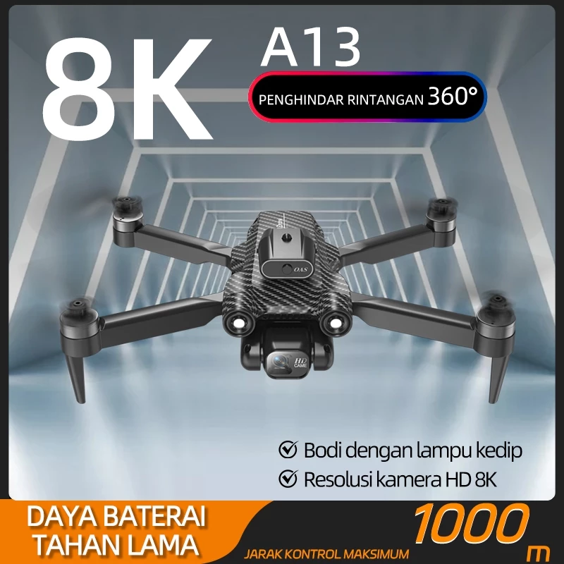 A13 Drone kamera jarak jauh fotografi udara profesional murah dual camera drone premium laki-laki pria ulang tahun kado hadiah
