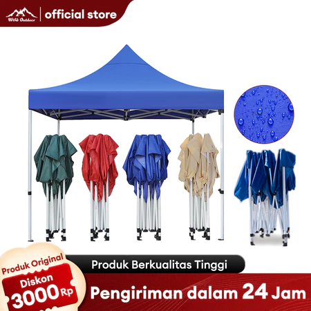 WTHB Outdoor Tenda Lipat 3x6M Tenda Jualan 3x4.5M Alat Olahraga Tenda Bazar 600D Outdoor Tenda Gazebo Pameran Dagang