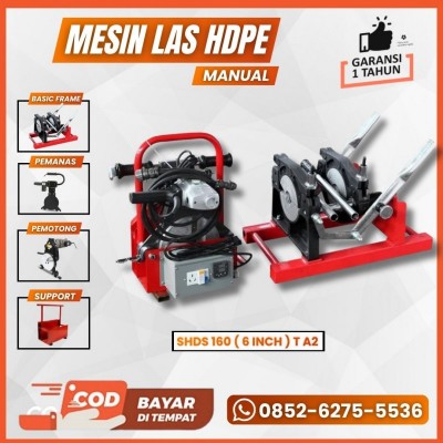 MESIN LAS PIPA HDPE 160 T A2 MESIN JOINT PIPA HDPE 1.5 - 6 INCH