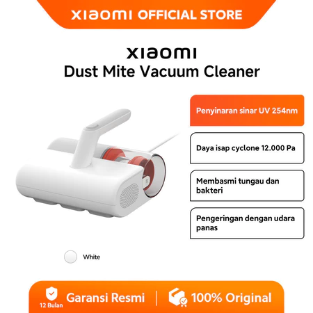 Xiaomi Dust Mite Vacuum Cleaner | Daya Isap Cyclone 12.000 Pa | Sinar UV 254nm | Membasmi Tungau dan Bakteri Xiaomi Official Store