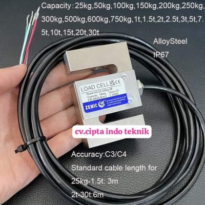 LOAD CELL ZEMIC 1 TON H3 - C3