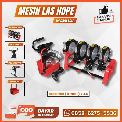 MESIN LAS PIPA HDPE SHDS 200 Y A4 MESIN JOINT PIPA HDPE 2 - 8 INCH ( 4 Clamp )