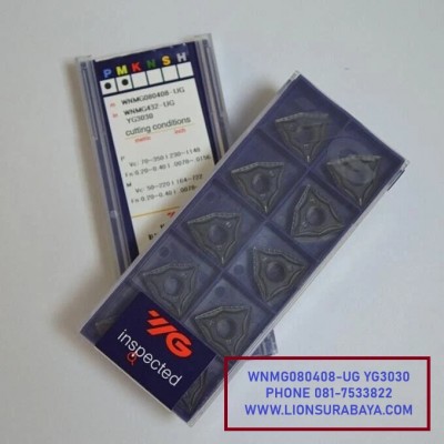Jual insert bubut WNMG080408-UG YG3030 Merk YG-1