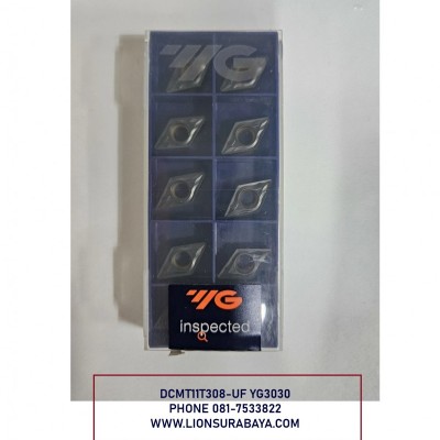 Jual insert bubut DCMT11T308-UF YG3030 Merk YG-1