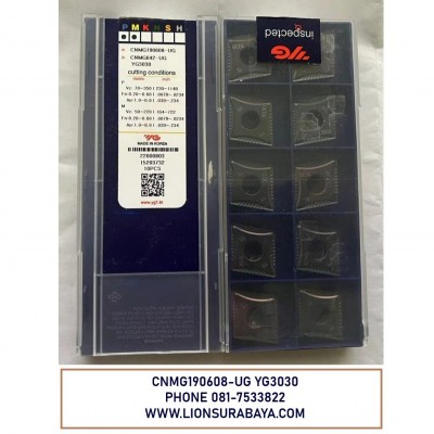 Jual insert bubut CNMG190608-UG YG3030 Merk YG-1