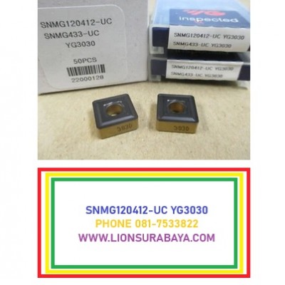 Jual insert bubut SNMG120412-UC YG3030 Merk YG-1
