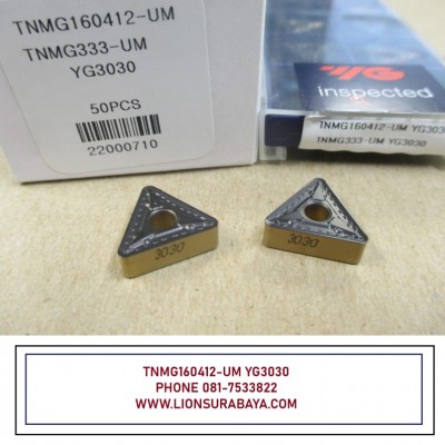 Jual insert bubut TNMG160412-UM YG3030 Merk YG-1