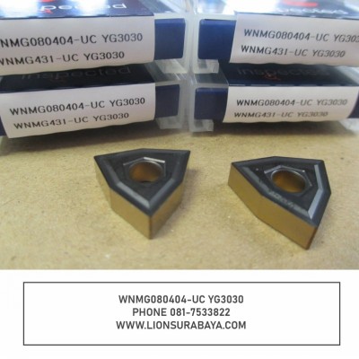Jual insert bubut WNMG080404-UC YG3030 Merk YG-1