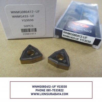 Jual insert bubut WNMG080412-UF YG3030 Merk YG-1