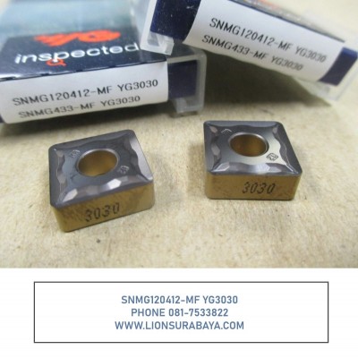 Jual insert bubut SNMG120412-MF YG3030 Merk YG-1