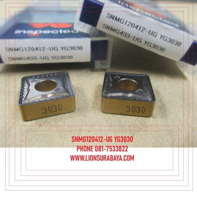Jual insert bubut SNMG120412-UG YG3030 Merk YG-1