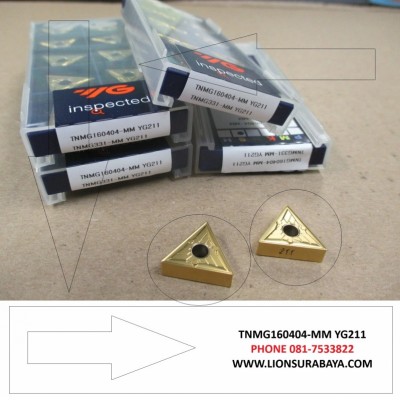 Jual insert bubut TNMG160404-MM YG211 Merk YG211