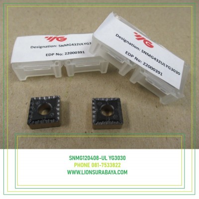 Jual insert bubut SNMG120408-UL YG3030 Merk YG-1