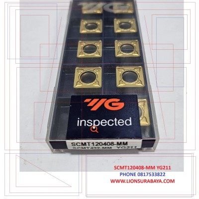 Jual insert bubut SCMT120408-MM YG211 Merk YG-1