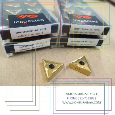 Jual insert bubut TNMG160404-MF YG211 Merk YG-1 Korea