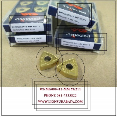 Jual insert bubut WNMG080412-MM YG211 Merk YG-1