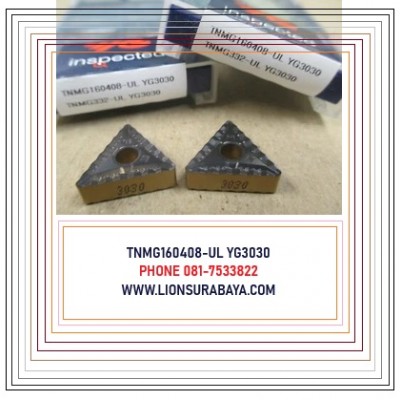 Jual insert bubut TNMG160408-UL YG3030 Merk YG-1