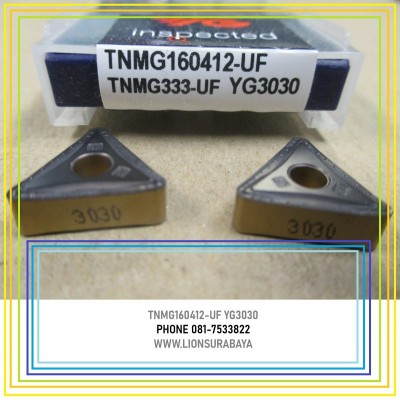 Jual insert bubut TNMG160412-UF YG3030 Merk YG-1
