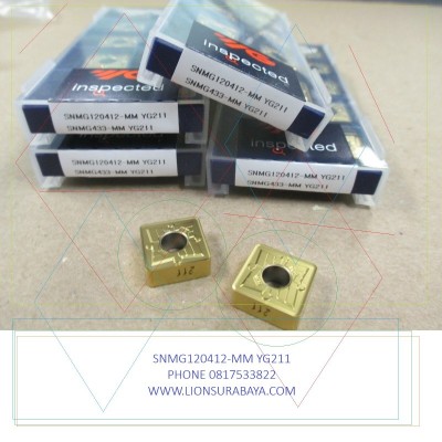 Jual insert bubut SNMG120412-MM YG211 Merk YG-1