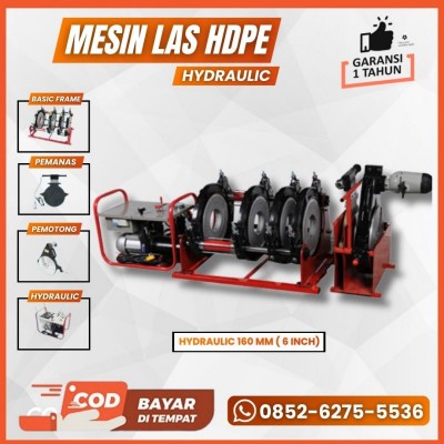 MESIN LAS PIPA HDPE 160 Hydraulic - MESIN JOINT PIPA HDPE 1,5 - 6 INCH