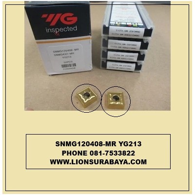 Jual insert bubut SNMG120408-MR YG213 Merk YG-1