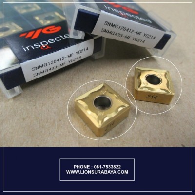 Jual insert bubut SNMG120412-MF YG214 Merk YG-1