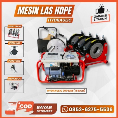 MESIN LAS PIPA HDPE 200 Hydraulic - MESIN JOINT PIPA HDPE 2 - 8 INCH