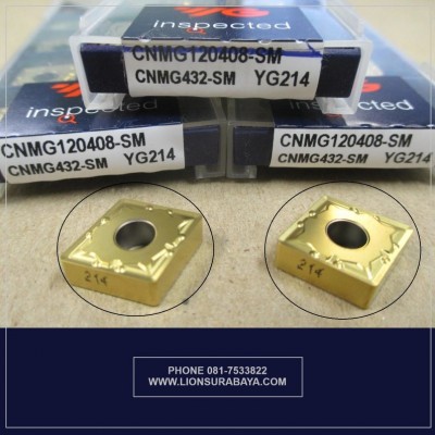 Jual insert bubut CNMG120408-SM YG214 Merk YG-1