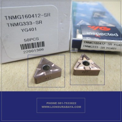 Jual insert bubut TNMG160412-SR YG401 Merk YG-1