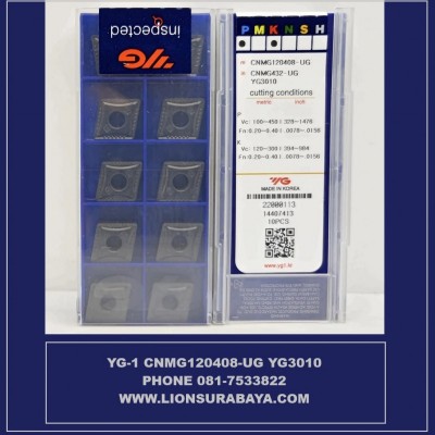 Jual insert bubut CNMG120408-UG YG3010 Merk YG-1