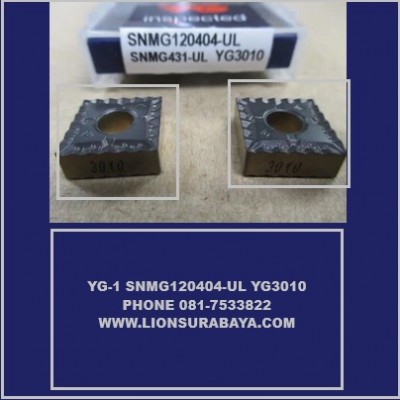 Jual insert bubut SNMG120404-UL YG3010 Merk YG-1
