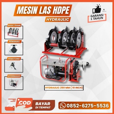 MESIN LAS PIPA HDPE 250 Hydraulic - MESIN JOINT PIPA HDPE 2 - 10 INCH