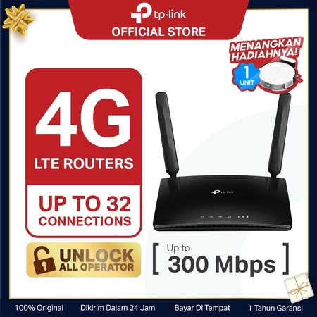 TP-Link TL-MR6400 | 4G LTE Router | 300 Mbps Wireless N Modem | Sim Card | All Operator | 4 Port LAN TP-Link Official Store